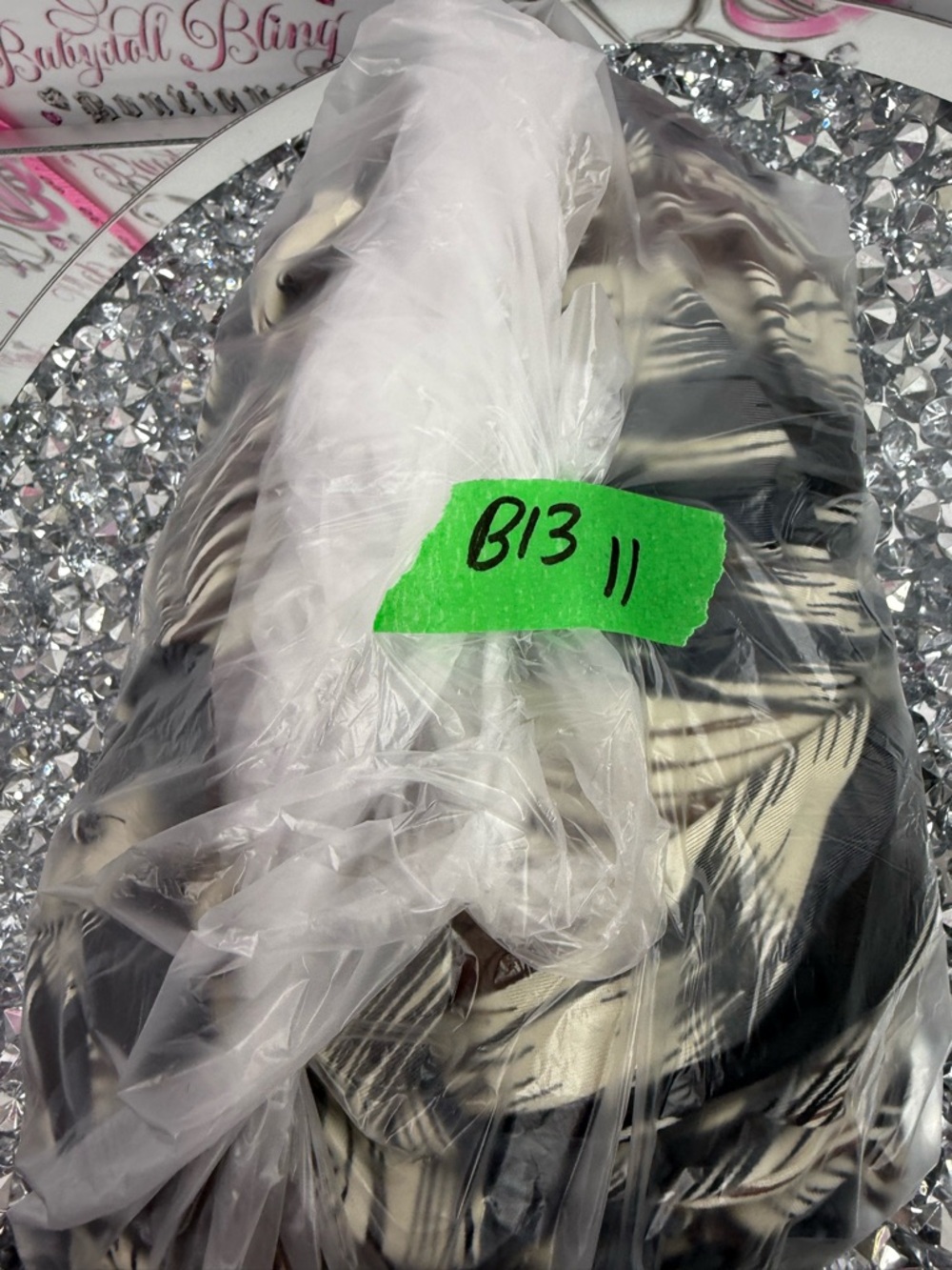 George dress jewels halter Maxi Dress in Black, Cream & Brown Brushstroke Print - Picture 9 of 9